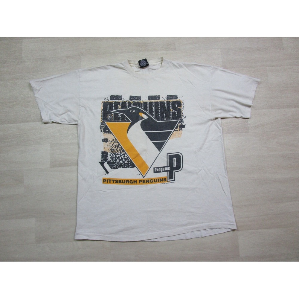 Pittsburgh Penguins Vintage 90s Magic Johnson T's NHL‎ Hockey T Shirt Men's (XL)